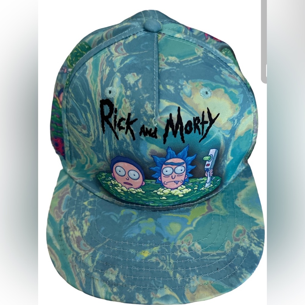 Tie Dye Rick and Morty Snapback Hat